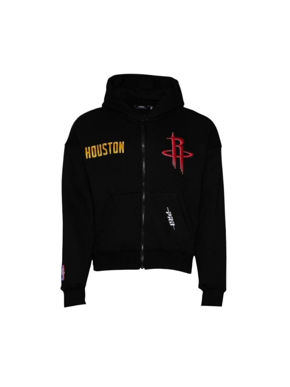 Pro Standard NBA Rockets Gold Hoops Pro Full-Zip Black Size M NEW WITH TAGS!